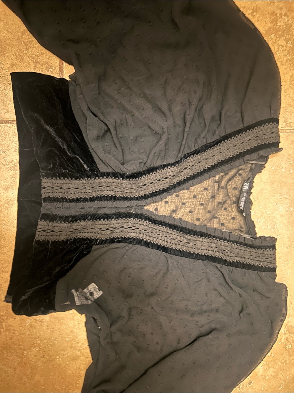 Zara Black blouse